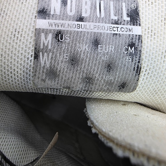 Nobull Womens 8.5 Men 7 Outwork High Top White Athletic Gym Workout Trainer Turf - Picture 8 of 9